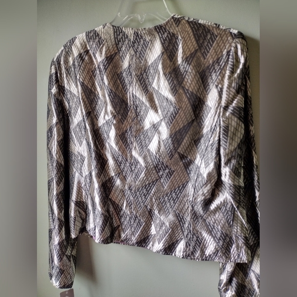 NWT Jones New York Metallic Silk Party Jacket - Picture 4 of 9